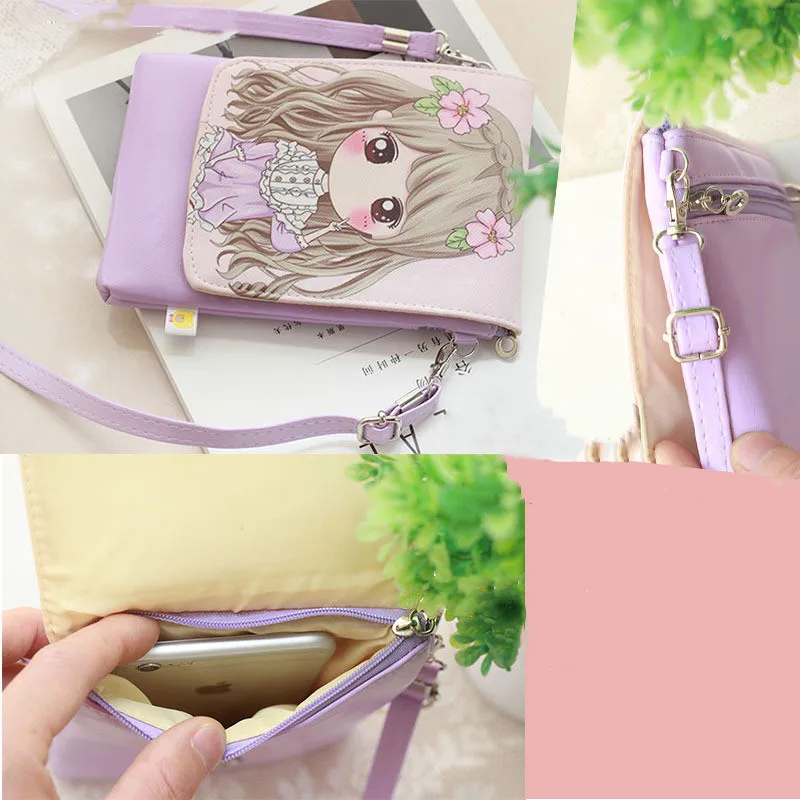  Fashion Girls Crossbody Bag Small Shoulder Bag Kids Messenger Bag Children Cartoon Printing Flap Ba - 32893018017