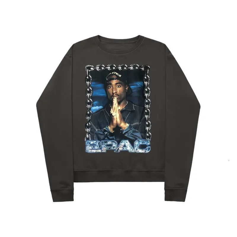 Oldschool стиль свитшоты дать приветствие бандит банды рэп 2pac круглый вырез ничего Полночь мужской хип-хоп толстовки