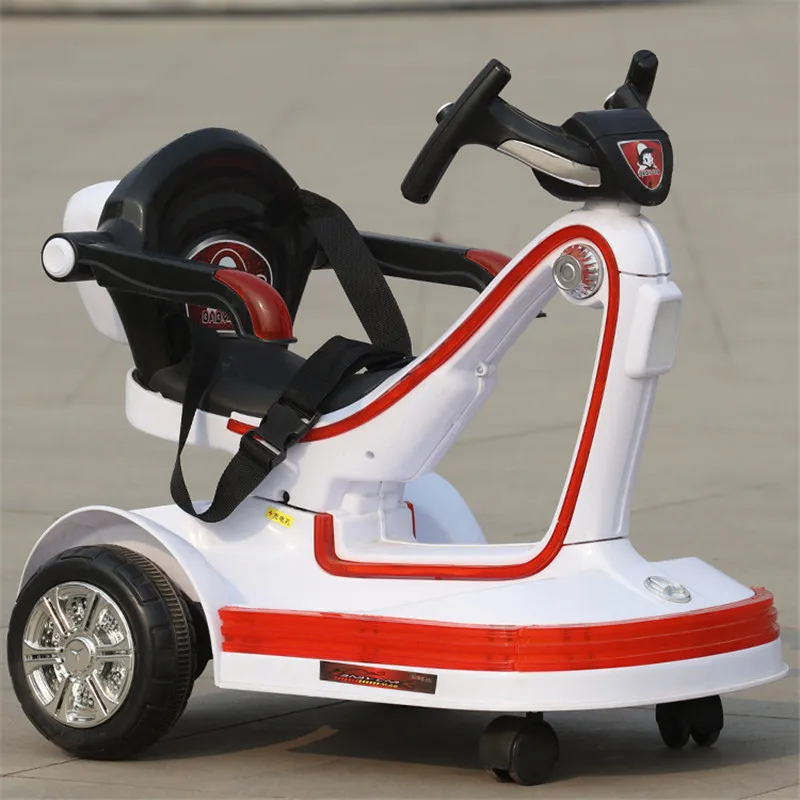 Музыка LED Детские транспортные средства дистанционное управление скутер бампер