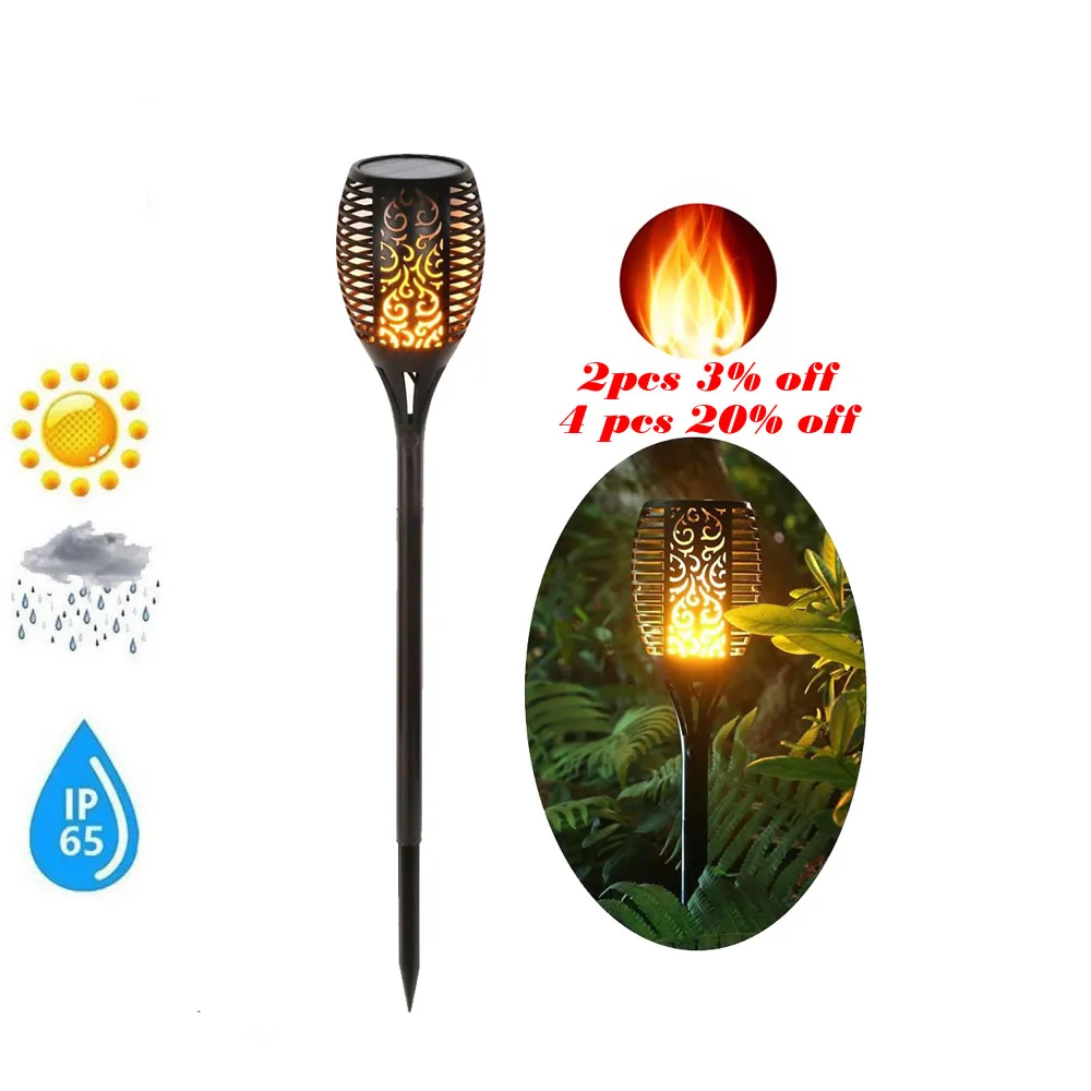 Газонное освещение на солнечной Танцы фонарь огни радар светодиодный пламени