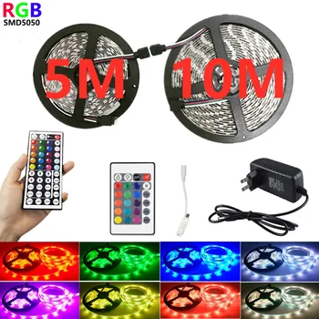 

5M/10M/roll 5050 LED Light Strip DC12V led strip lights Non Waterproof 5m RGB Tape Diode Neon led Ribbon Flexible Light SMD 2835