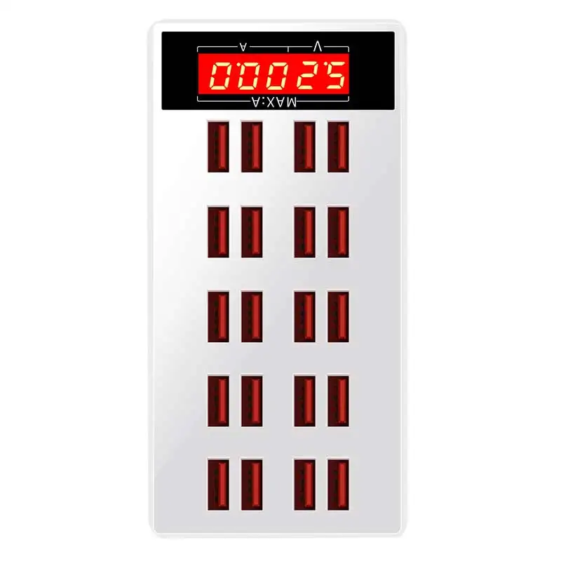 USB Зарядное устройство для телефона Мульти быстрая зарядная станция для huawei iphone Универсальный 20 usb-порт зарядное устройство для lcd дисплея для Европа США Великобритания Австралия штекер