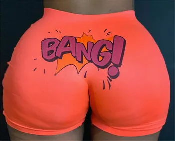 

2020 Hot Sale Women Sleep Bottoms Shorts Letter Print Shorts Summer Casual High Waist Short Pants Sports Outdoor Pants Dropping