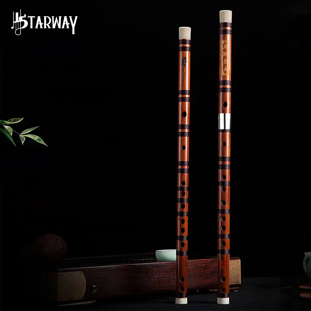 

STARWAY C Key High Quality Bitter Bamboo Flute Chinese Flute Traditional Handmade Wood Musical Flute Instrument Professional