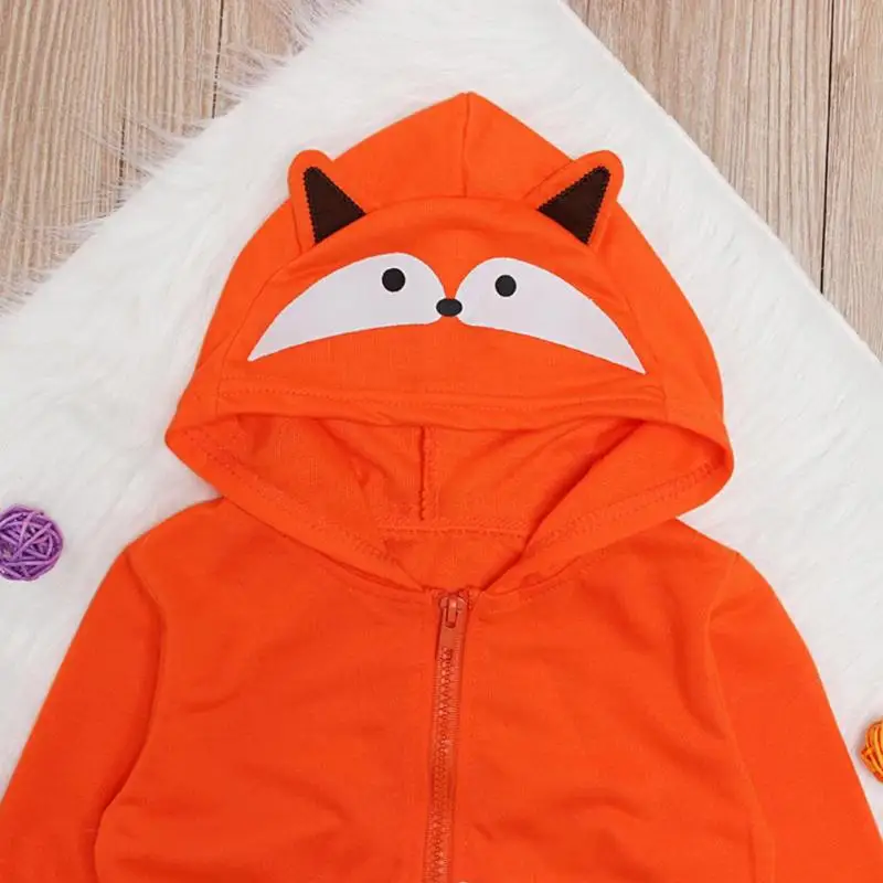 Baby Boys Girls Coat Comfort Soft Long Sleeve Personality Printing Hooded Animal Lovely Spring Autumn Leisure Clothes