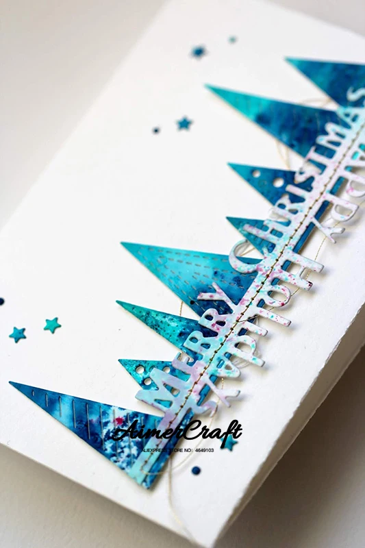 Рождественская елка слова металлические режущие штампы трафарет для