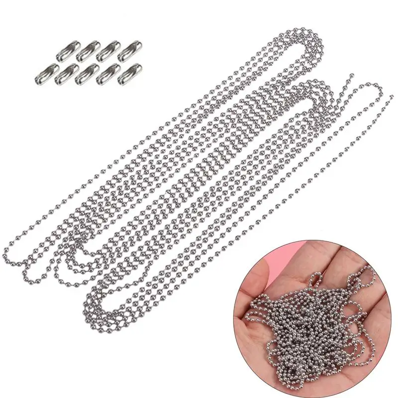 

3 Meters Length Ball Chain 3.2MM Diameter With 10 Matching Connectors