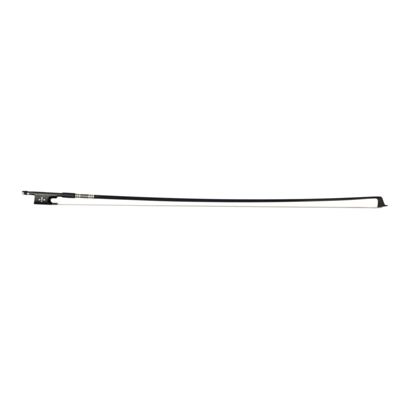

4/4 Violin Bow Plaid Pattern Carbon Fiber Violin Bow Cross Pattern Frog for 4/4 Violin Bow