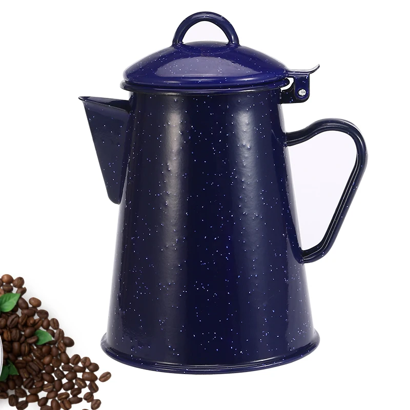 

0.8L-2.4L Enamel Coffee Pot Hand Tea Enamel Kettle Induction Cooker Gas Stove Enamel kettle Universal for Home Kitchen