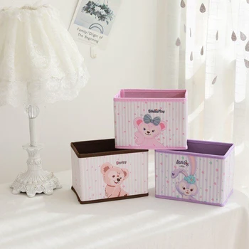 

Cartoon Duffy Bear Stellalou ShellieMay Cosmetic Box Bag Makeup Box Bags Folding Storage Box Sundries Sorting Box Organizer