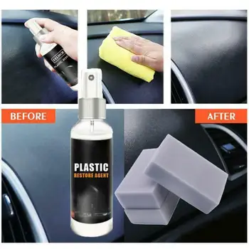 

Plastic Parts Retreading Restore Agent Wax Instrument Wax Reducing Agent 30ML GL Cleaning Agent Curing Agent Car Accessories