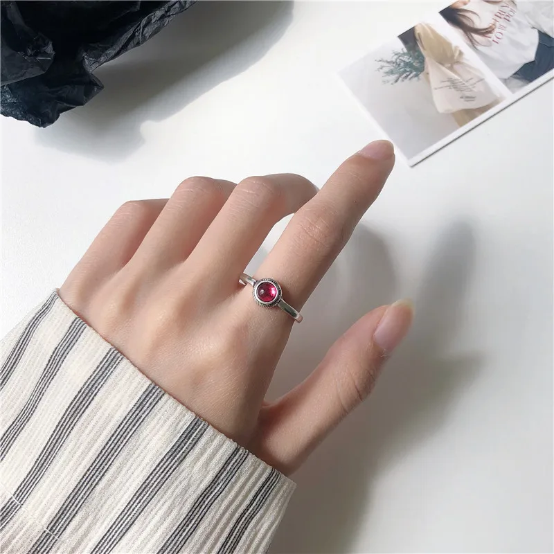 

Fashion simple do old elegant tide restoring ancient ways ring female personality niche index finger ring