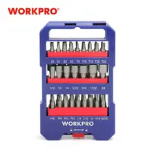 Workpro 51 peças chave de fenda bits conjunto multi bits com fenda phillips torx hex bits e porca driver(China)