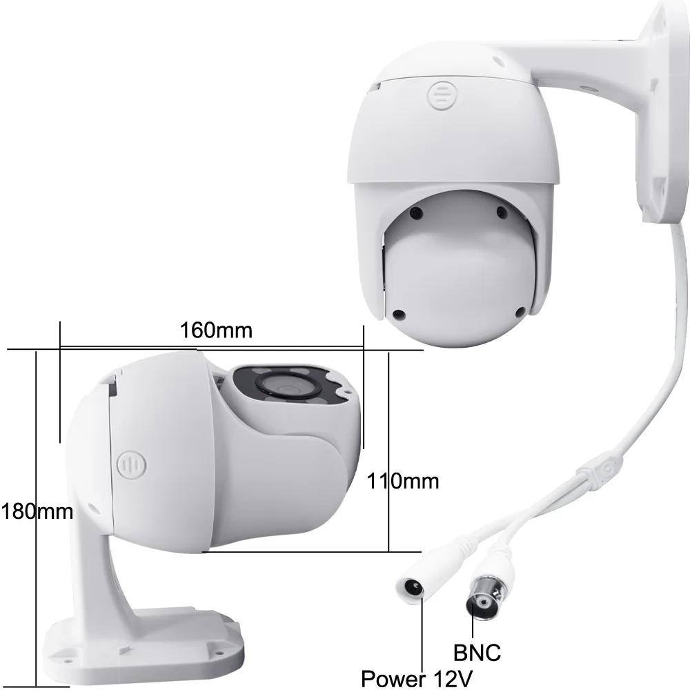 4-кратный зум AHD камера PTZ 2.0MP наружная 1080P CCTV аналоговая камера Высокоскоростная купольная система безопасности камера наблюдения водонепроницаемая