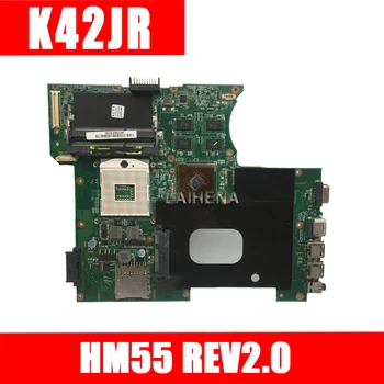 

LAIHENA K42JR REV2.0 HM55 Mianboard For Asus K42JR A42J K42J X42J laptop Motherboard REV2.0 HM55 DDR3 Mainboard 100% Tested