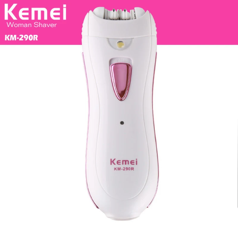 kemei Epilator for women Hair removal Women's shaver Women electric epilator for face bikini female trimmer depilation KM-290R painless physical hair removal crystal hair erase safe easy cleaning reusable body beauty hair depilation glass shaver