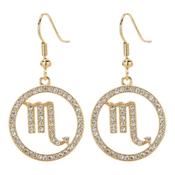 

2020 new fashion Scorpio micro set AAA Zircon Earrings for women / Girls sweet romantic jewelry earrings ER-410