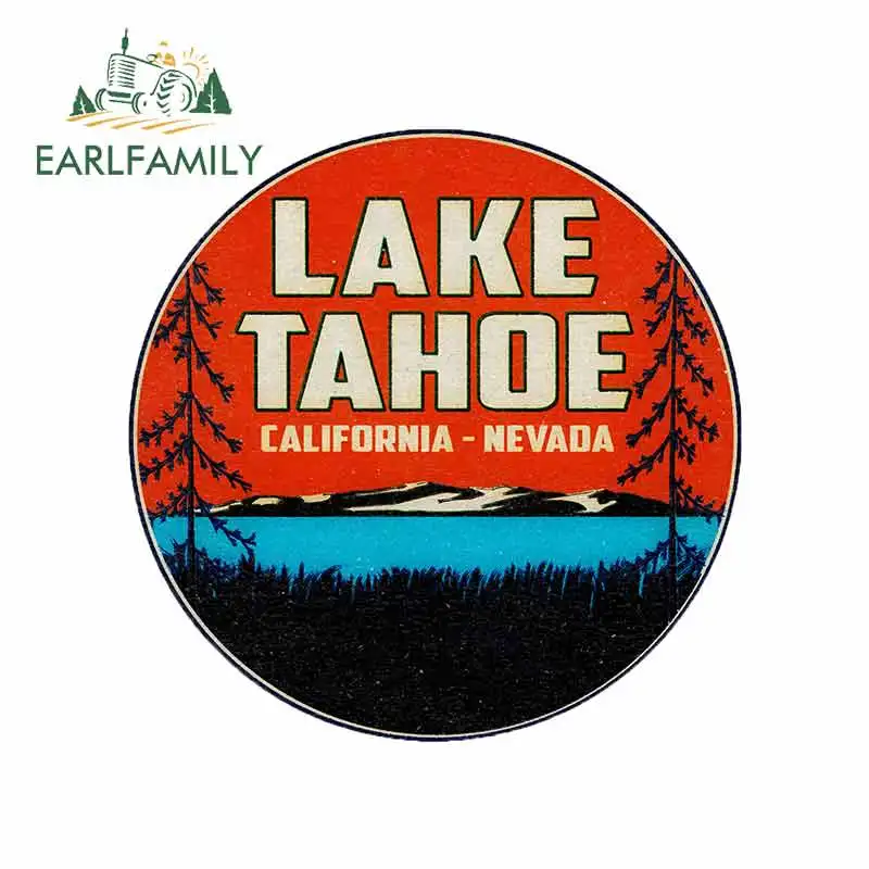 EARLFAMILY 13cm x 12.9cm for Lake Tahoe California Decal Sticker  Fine Decal Vinyl Car Sticker Car Accessories Waterproof