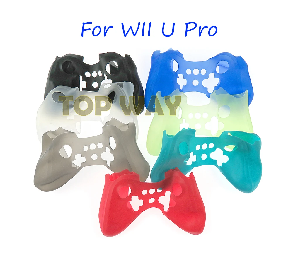 ChengChengDianWan 6 видов цветов силиконовый резиновый защитный чехол для геймпада WIIU pro