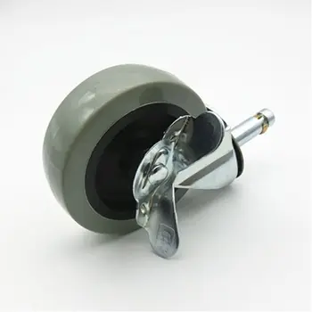 

Office Chair Caster Wheels with Brake Replacement Chair Csters Soft Safe Rollers Furniture Hardware 5 Pcs