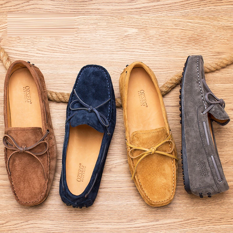 Для мужчин; натуральная кожа; британский стиль; zapatos nobuck de alta calidad hombres mocasines de gamuza de moda Real d