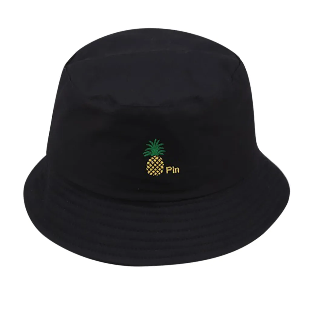 Fisherman Hat Women Men Flat Bucket Cap Hat Fashion Simple Outdoor Friends Visor Sun Basin Hats Wild Sun Protection Cap 10.31 - Цвет: Black