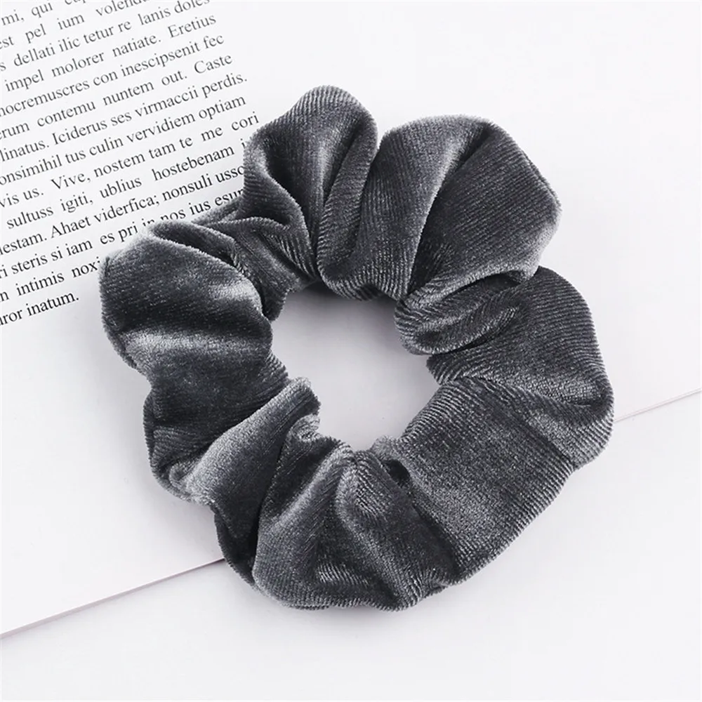 9 20 цветов, корейские Бархатные резинки для волос, эластичные резинки для волос для женщин, девушек, головные уборы, кольцо для волос, конский хвост, аксессуары для волос - Цвет: 9