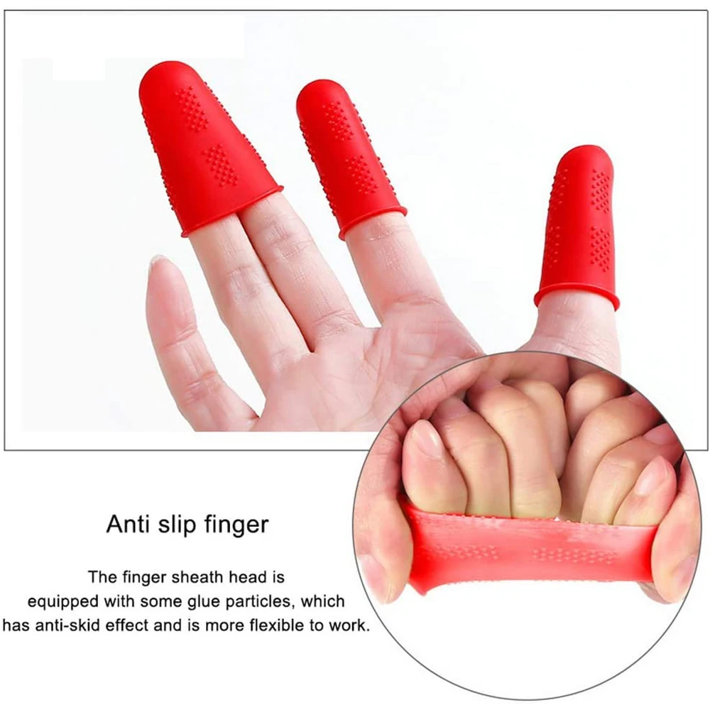 4Pcs/Set Fingertip Cover Press Silicone Needlework Finger Protector Finger  Guards Thimble DIY Crafts Sewing Knitting Tools - AliExpress