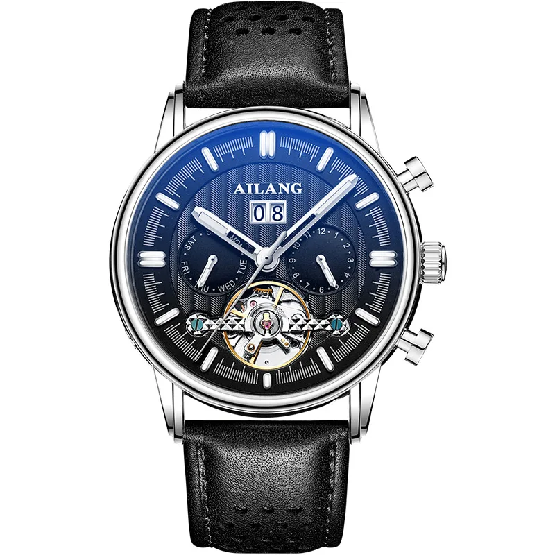 AILANG New Men's Watches Classic Mechanical Watch Men Luxury Men Automatic Watches Business Waterproof Tourbillon Clock Man - Цвет: 04