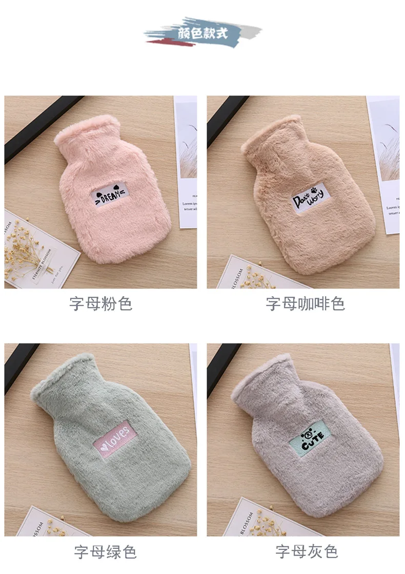 Manufacturers Direct Selling Thick Hot Water Injection Bag Water Filling Hand Warmer Warm Feet Irrigation Rubber Hot Water Bag C