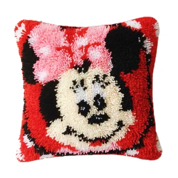 

Latch Hook Cushion Yarn for Cushion Cartoon Cover Pillow Case Sofa Cushion Printed Canvas Home Decorative Pillow