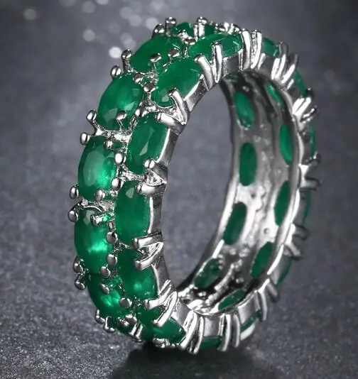EMMAYA брендовые циркониевые кольца, прозрачные фианитовые Кристальные кольца для женщин, модные ювелирные изделия, цена - Цвет основного камня: green