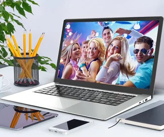 15," ультратонкий ноутбук Intel Atom-X5 E8000 Четырехъядерный 4G+ 64G SSD M.2 компьютер WiFi Bluetooth HDMI Movie/Sport/Gamin ноутбук