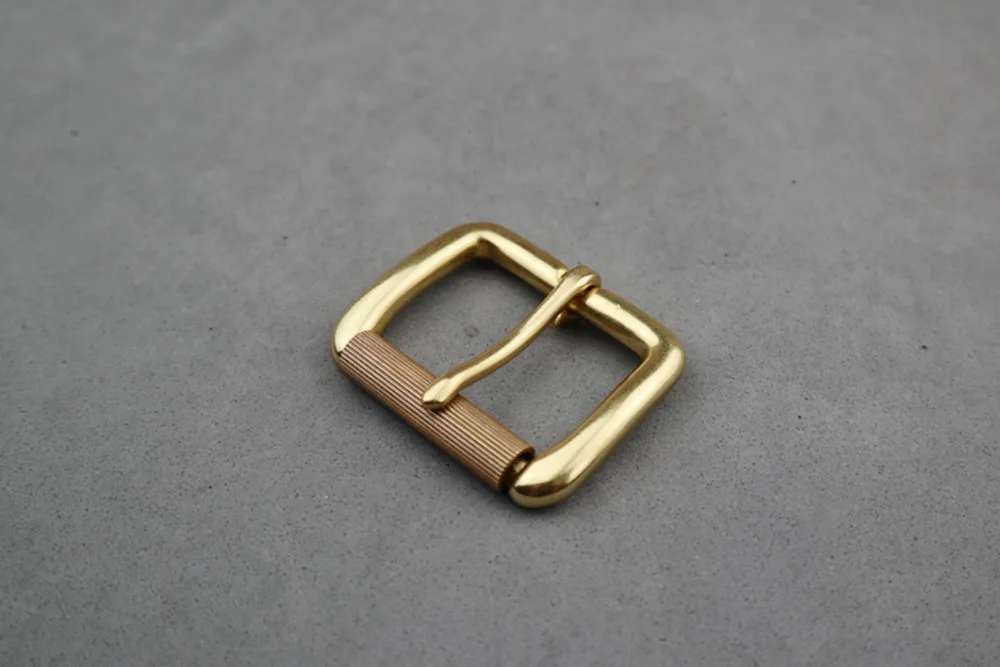 Solid Brass Roller Belt Buckle cowboy Classic Belt Buckle 1 1//2/"38mm Heavy Duty