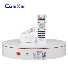white with US plug 32 см пульт дистанционного управления направление скорости 360 градусов вращение вращающийся стол с электрическим приводом 3D сканирование фотографии дисплей стенд ComXim - Цвет: white with US plug