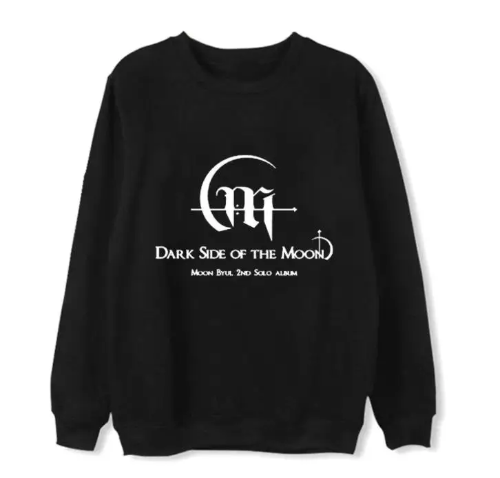 Худи Mamamoo moonbyul с надписью dark side of the moon флисовый/тонкий пуловер унисекс круглым