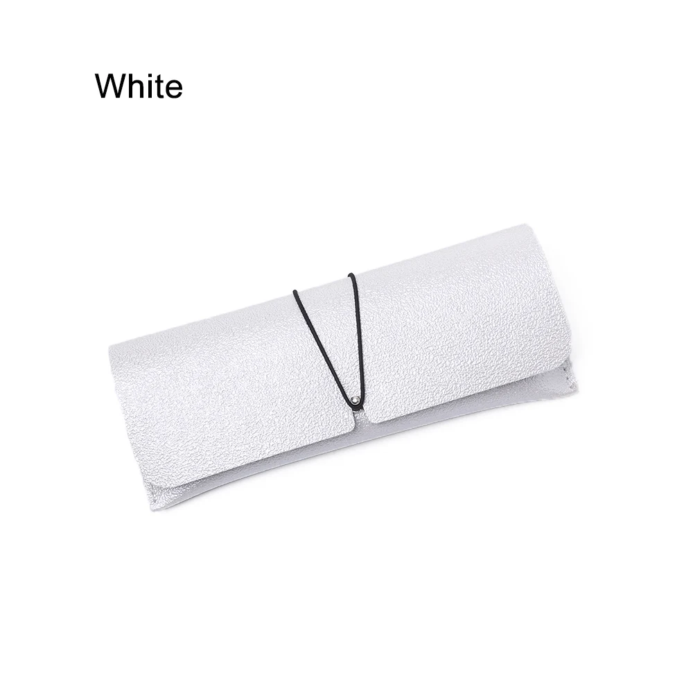 white 1 шт. Новые портативные футляры для очков из искусственной кожи Чехол для очков футляр для очков сумка солнцезащитные очки держатель Футляр для очков - Цвет: white