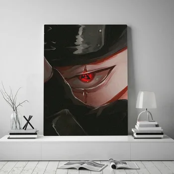 

Kakashi Sharingan naruto anime Canvas poster Painting wall Art decor Living room Bedroom Study Home Decoration Prints