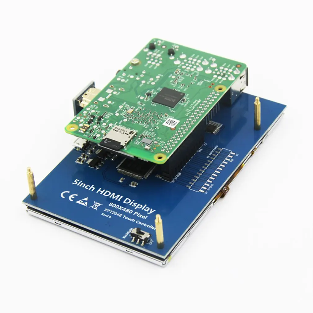 5.0inch HDMI Rpi Display 5.0in TFT HDMI LCD Resolution 800*480 5.0inch LCD Display Module with Touch LED Backlight