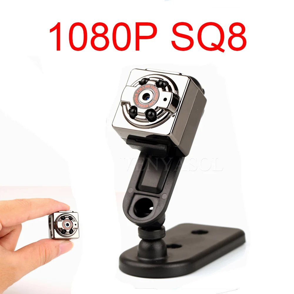 SQ8-1080P 1080P мини-камера ночного видения Видеокамера экшн мини-камера DV видео диктофон микро-камера Белый Черный Красный - Цвет: SQ8-1080P