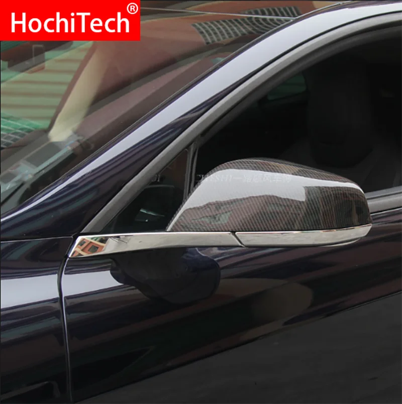 Высокое качество для Tesla модель S- Настоящее карбоновое волокно зеркало заднего вида крышки боковые зеркала Стайлинг автомобиля