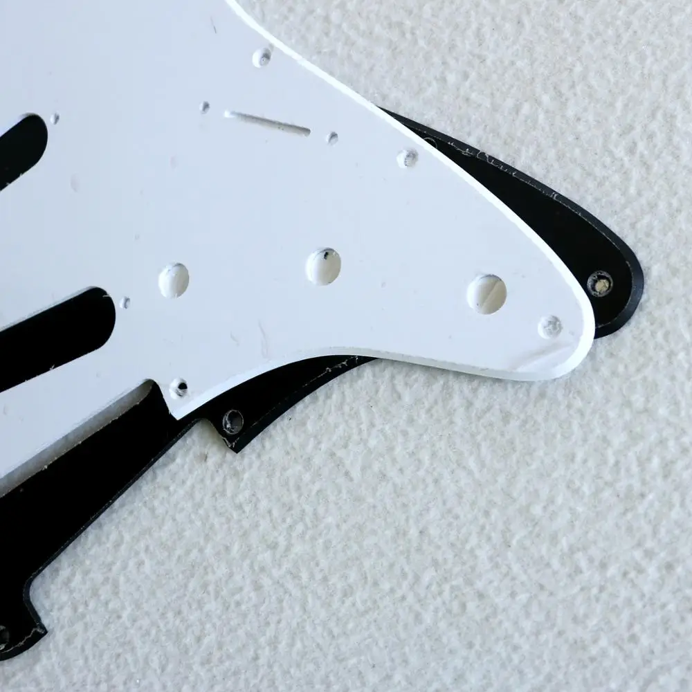 Стандарт США SSS 1ply белая ST Гитара pickguard в черном цвете для diy электрогитары s