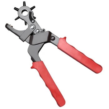 

Punching Heavy Leather Punch Hole Puncher,Leather Hole Punch Tool,6 Sizes of Holes