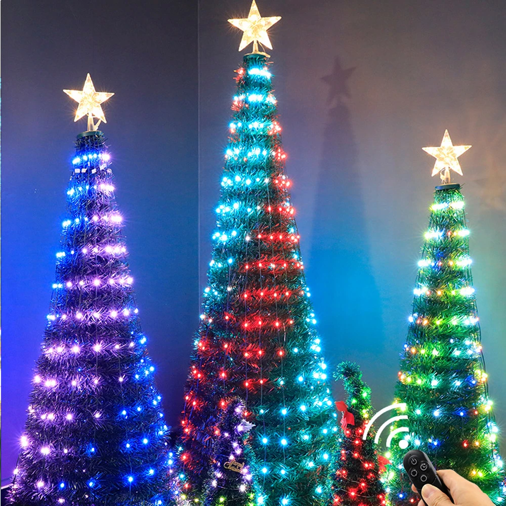 Luz de led para árvore de natal dobrável, lâmpada bulbo sk6812 ws2812b para  decoração de natal e jardim|Lâmpadas LED e tubos| - AliExpress