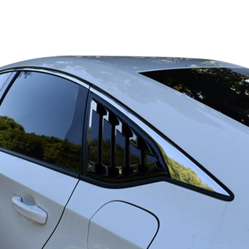 ABS Look Rear Window Shutter Blinds Cover Trim Rear Sunshade for Side Window for Honda Accord 18-19