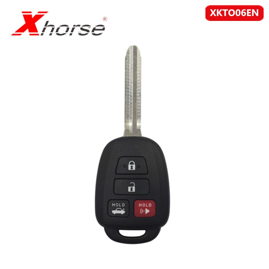 Xhorse XKTO06EN проводной универсальный дистанционный ключ для Toyota стиль плоский 4