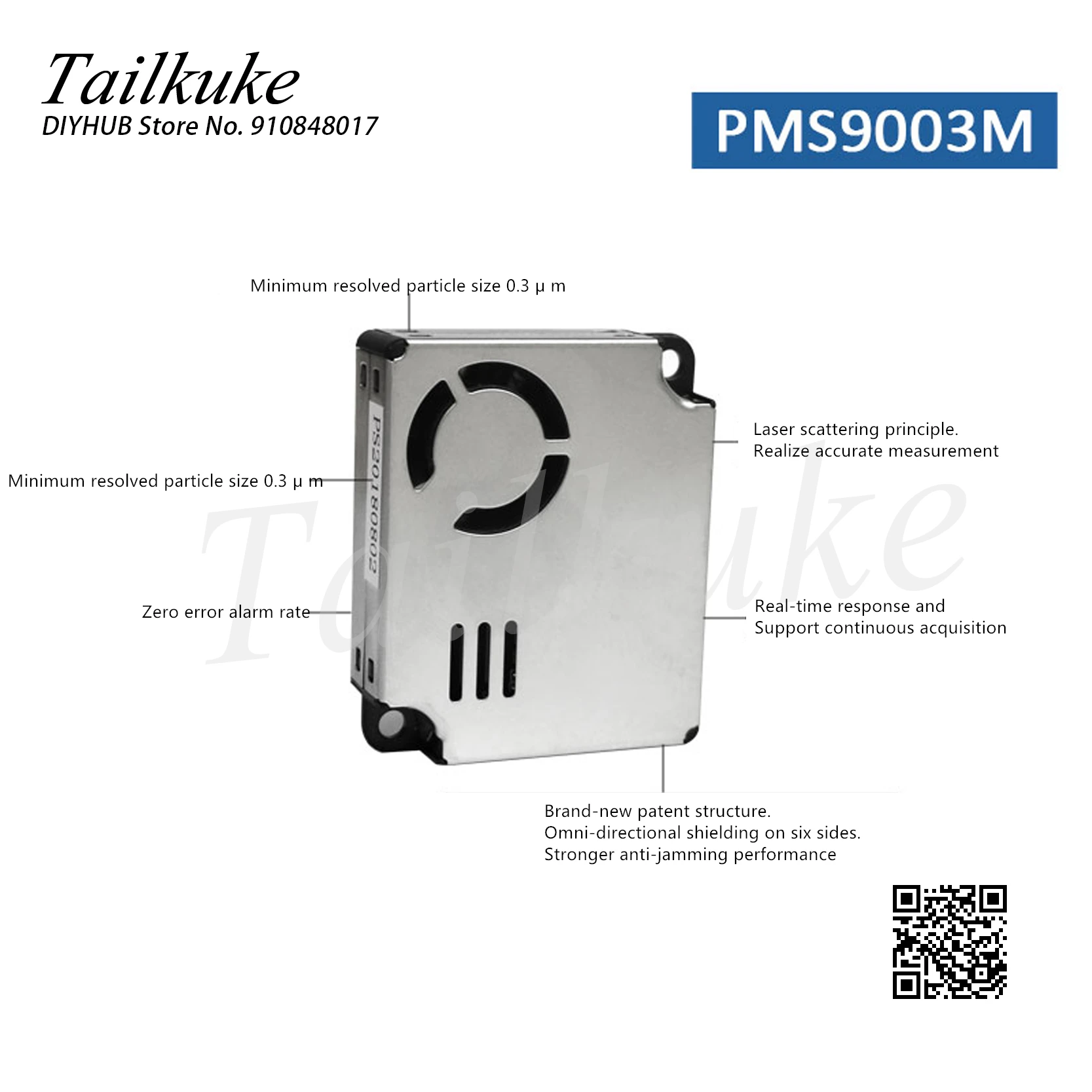 PMS9003M Laser PM2.5 Particulate Matter Sensor PM2S3 Suitable for