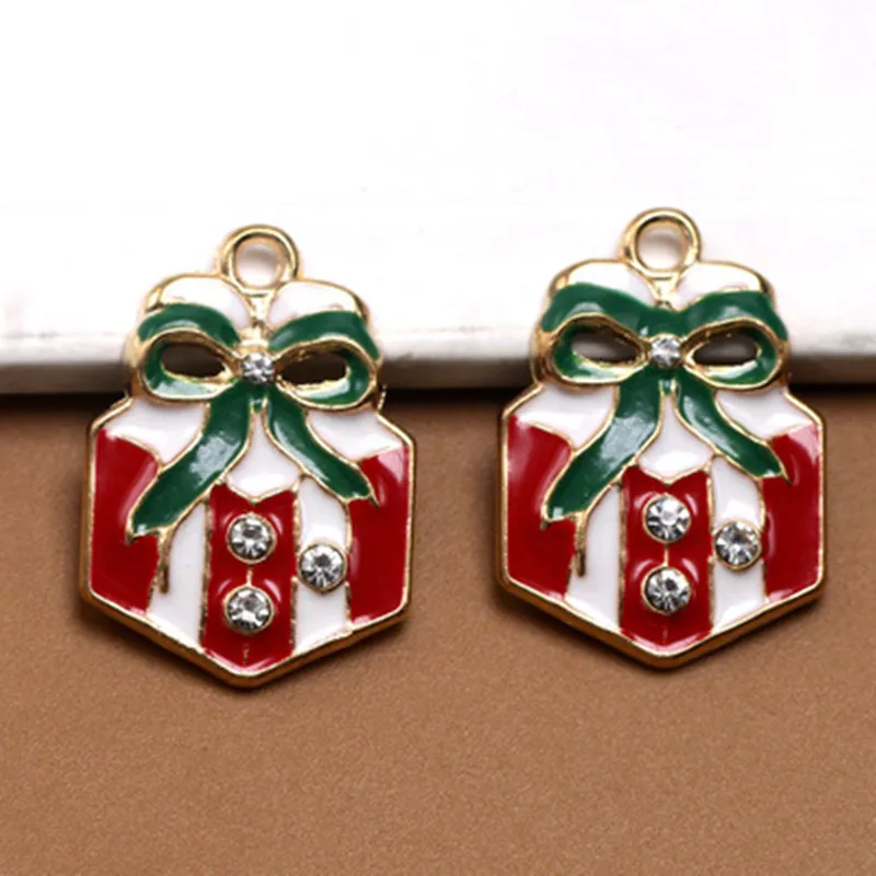 Новый Рождественский подарок 10 шт. эмалированные Подвески для изготовления