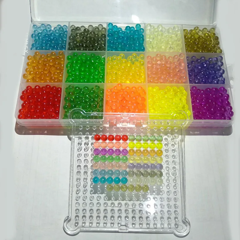 Beads puzzle Crystal DIY water spray beads perlen set ball games 3D handmade magic toys for children Water Mist Magic Beads 4