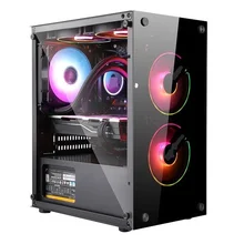 Hot selling OEM ODM personal desktop computer E5-2660 LED 16GB HDD SSD GTX 1060 6GB system unit gaming pc